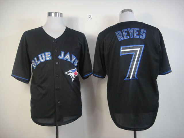 Men Toronto Blue Jays #7 Reyes Black MLB Jerseys->toronto blue jays->MLB Jersey